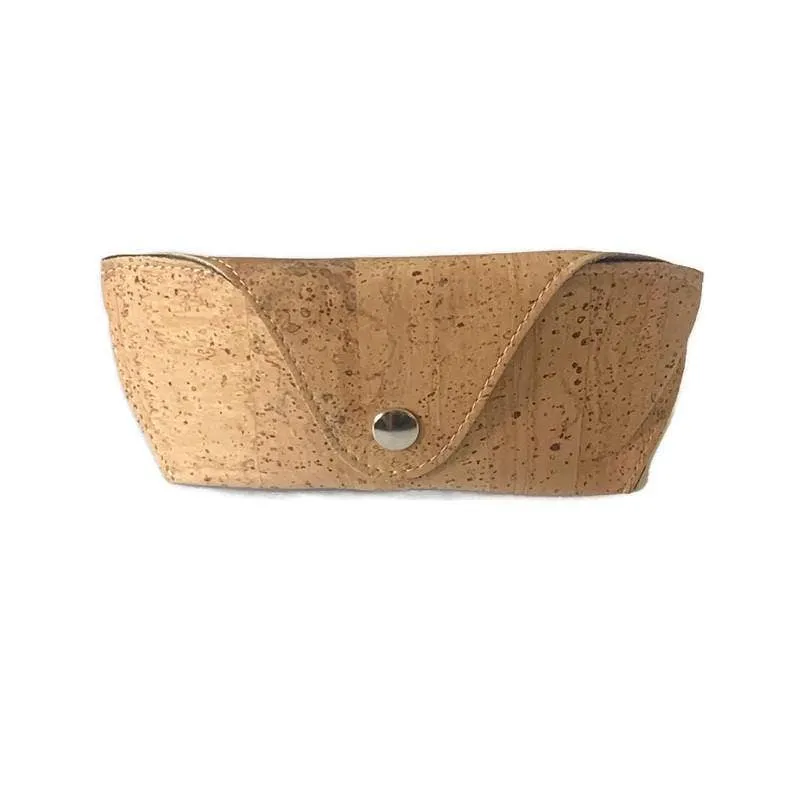 Cork Glasses Case Vegan Sunglasses Case in Natural