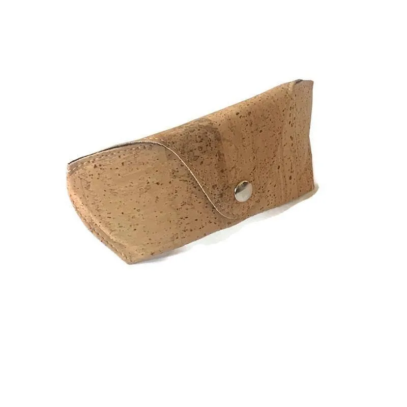 Cork Glasses Case Vegan Sunglasses Case in Natural