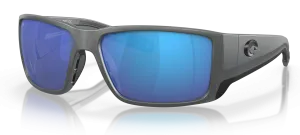 Costa Del Mar Blackfin PRO Sunglasses- Matte Gray / Blue Mirror 580G