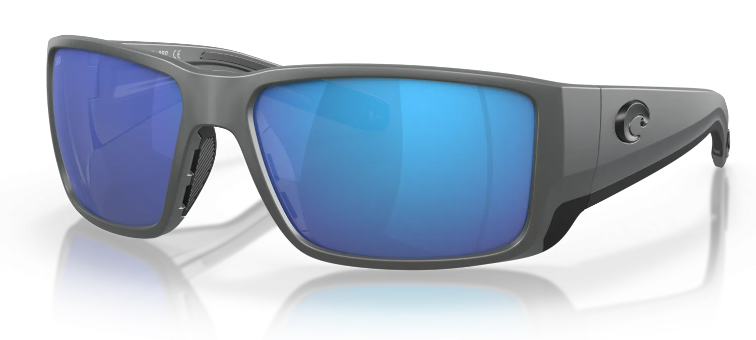 Costa Del Mar Blackfin PRO Sunglasses- Matte Gray / Blue Mirror 580G