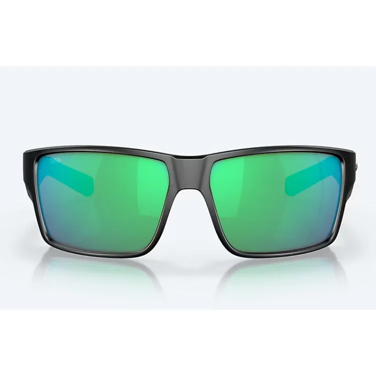 Costa Del Mar Reefton Pro Sunglasses - Matte Black Frame - Green Mirror 580G Lens