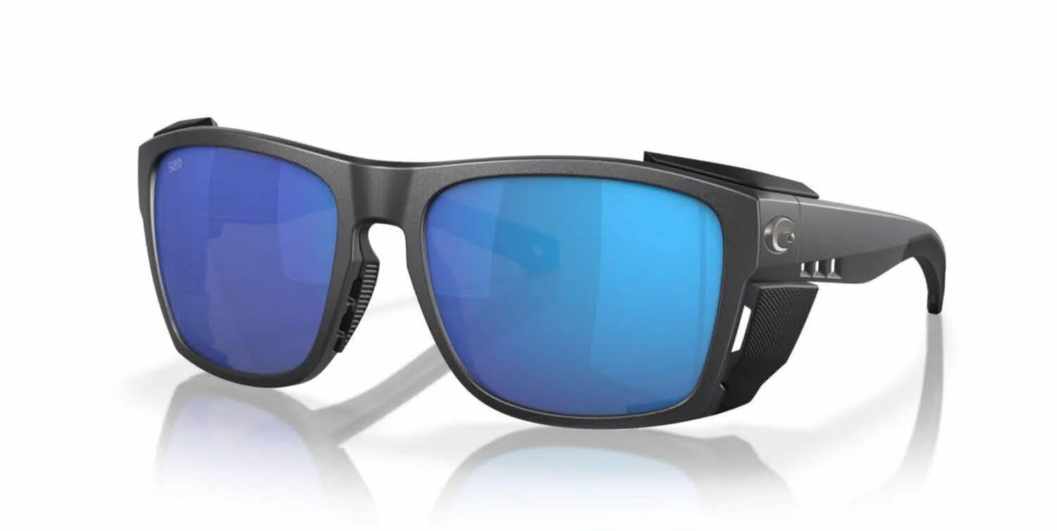 Costa King Tide 6 Black Pearl Sunglasses – Blue Mirror 580G Lenses for Enhanced Vision and UV Protection