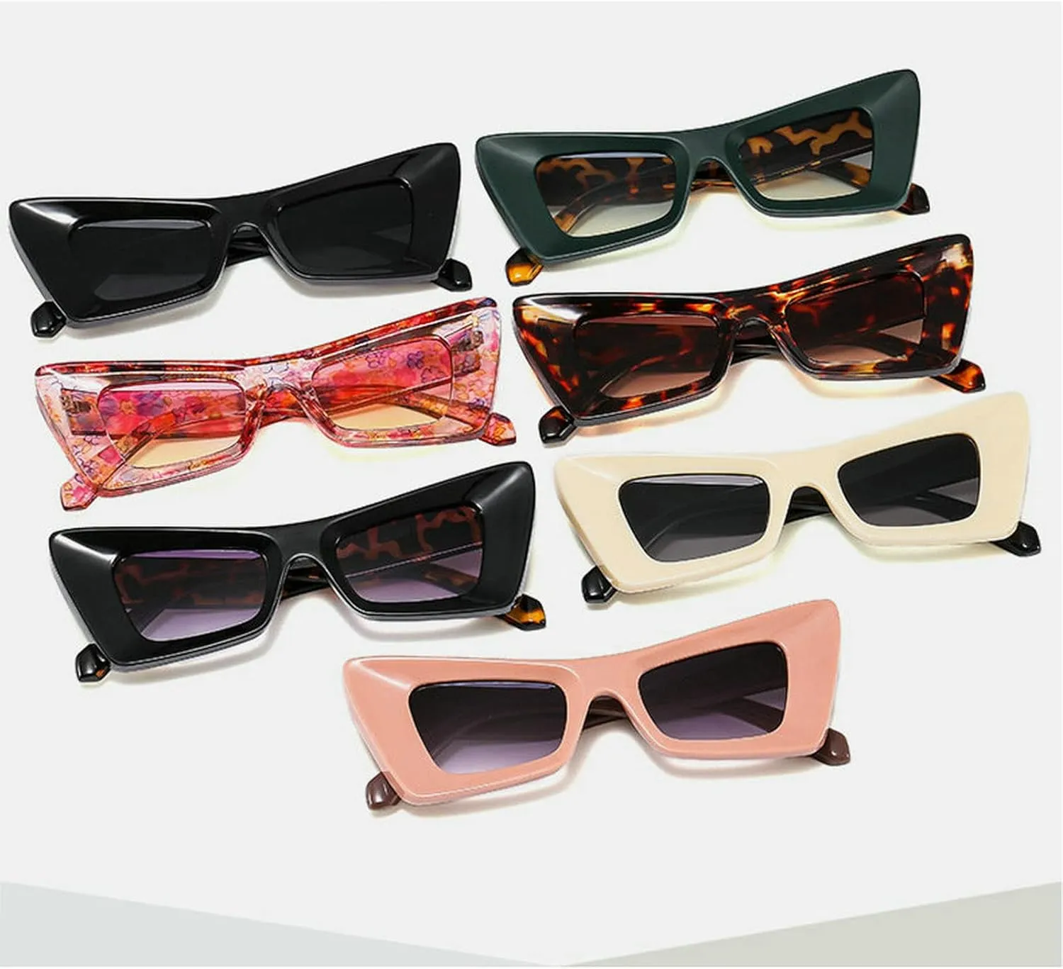 COTIA Cat Eye Sunglasses Women Fashion Vintage Square Men Personality Design Sun Glasses UV400 Eyewear
