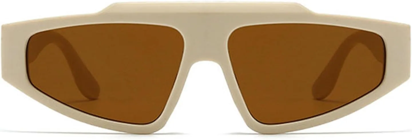 COTIA Cat Eye Vintage Punk Sunglasses for Women Men Fashion Irregular Triangle Personality Hip Hop Sun Glasses