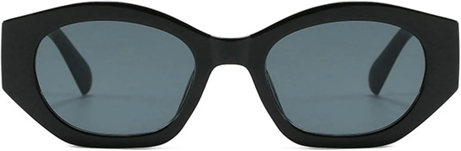 COTIA Fashion Cat Eye Sunglasses for Women Men Vintage Irregular Polygon Personality Cat-eye Travel Outdoor Sun Glasses