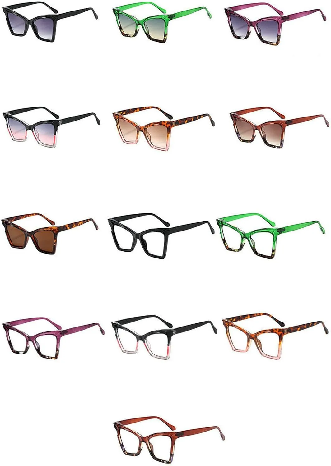 COTIA Fashion Cat Eye Sunglasses for Women Men Vintage Punk Sun Glasses Personality Trendy Cateye Sun Glasses