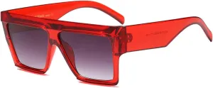 COTIA Oversized Flat Top Sunglasses Women Men Square Pilot Rimless Shades