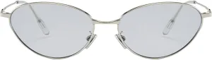 COTIA Retro Small Cat Eye Sunglasses for Women Men Vintage Oval Metal Frame Unique Personality Cool Sun Glasses Eyewear