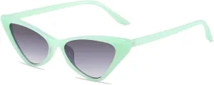 COTIA Small Cat Eye Sunglasses Vintage Fashion Candy Color Narrow Women Men Eyewear