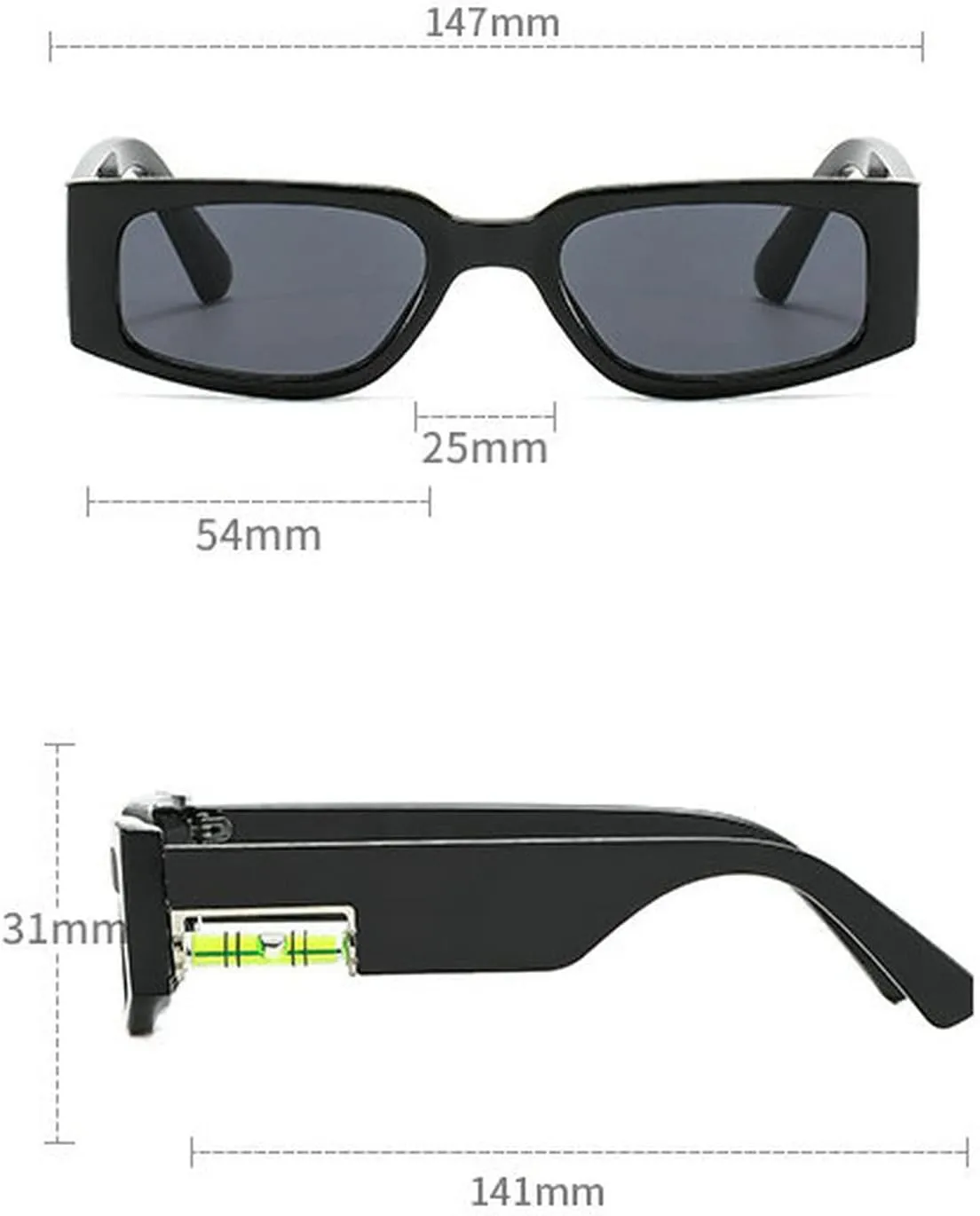 COTIA Small Square Sunglasses Men Women Vintage Cat Eye Ladies Sunglasses Retro Trends Goggles