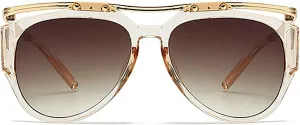 COTIA Y2K Punk Oversized Cat Eye Oval Sunglasses Women Men Vintage Metal Frame Unique Irregular Sun Glasses