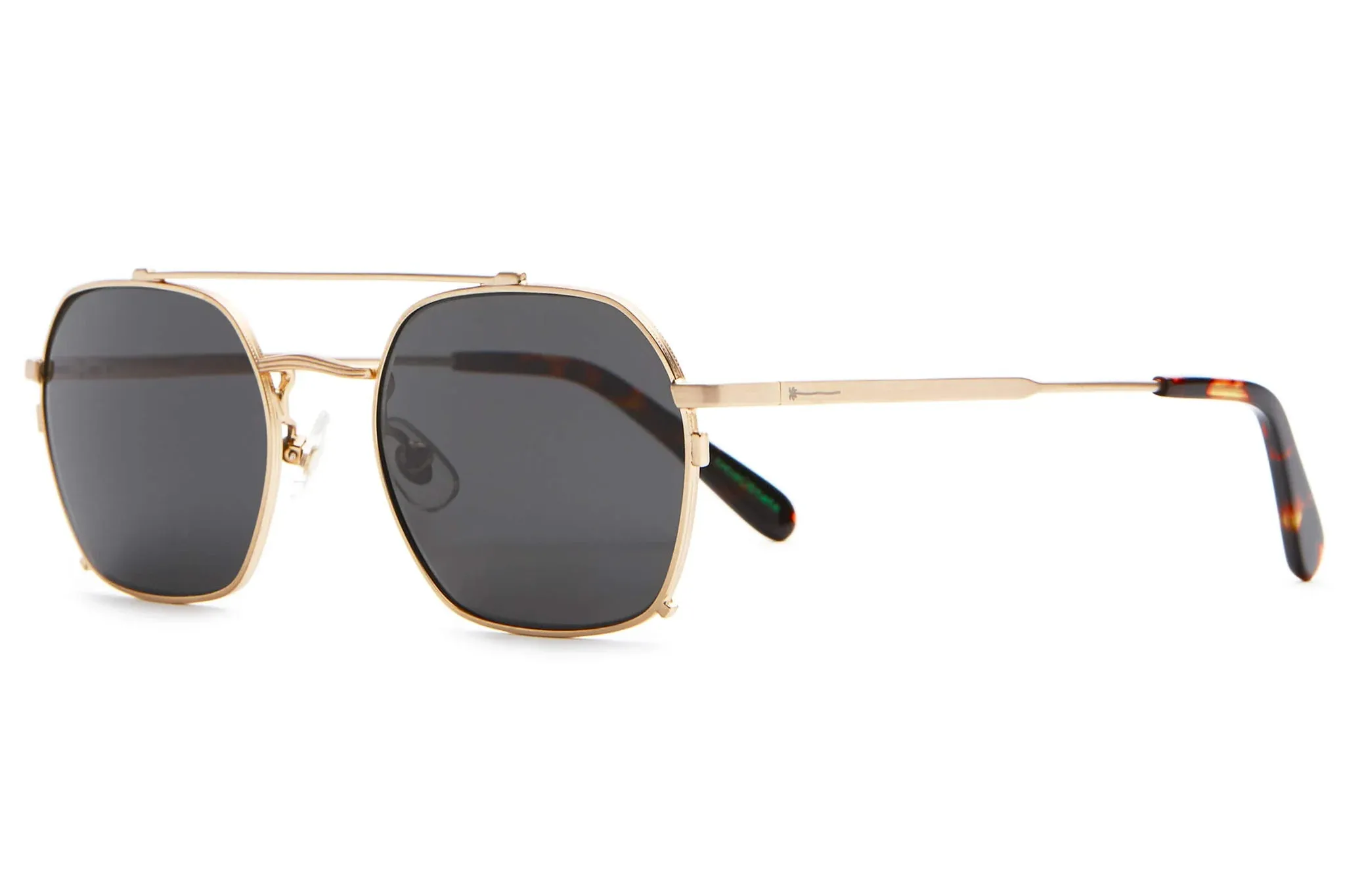 Crap Eyewear - The Jazz Safari (Brushed Gold & Dark Tortoise/ Polarized Grey)