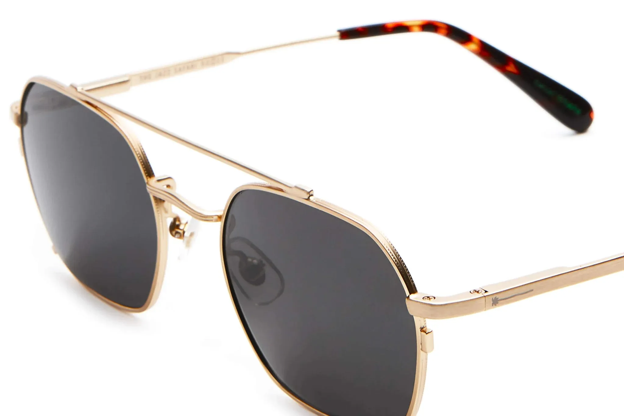 Crap Eyewear - The Jazz Safari (Brushed Gold & Dark Tortoise/ Polarized Grey)
