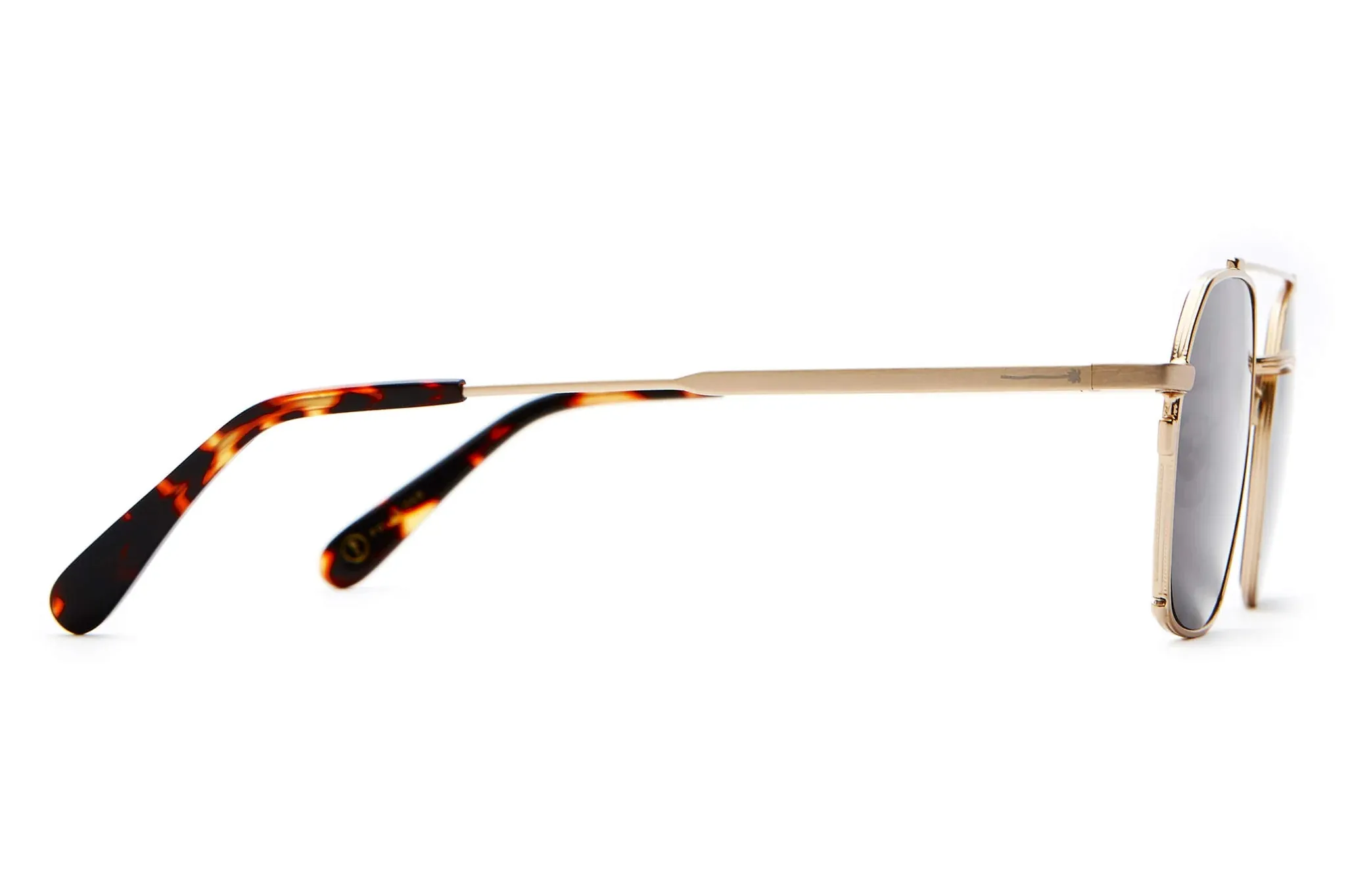 Crap Eyewear - The Jazz Safari (Brushed Gold & Dark Tortoise/ Polarized Grey)