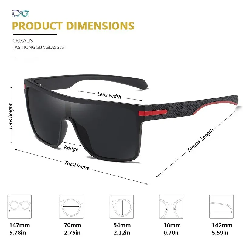 CRIXALIS Fashion Polarized Sunglasses For Men Women UV400 Goggles