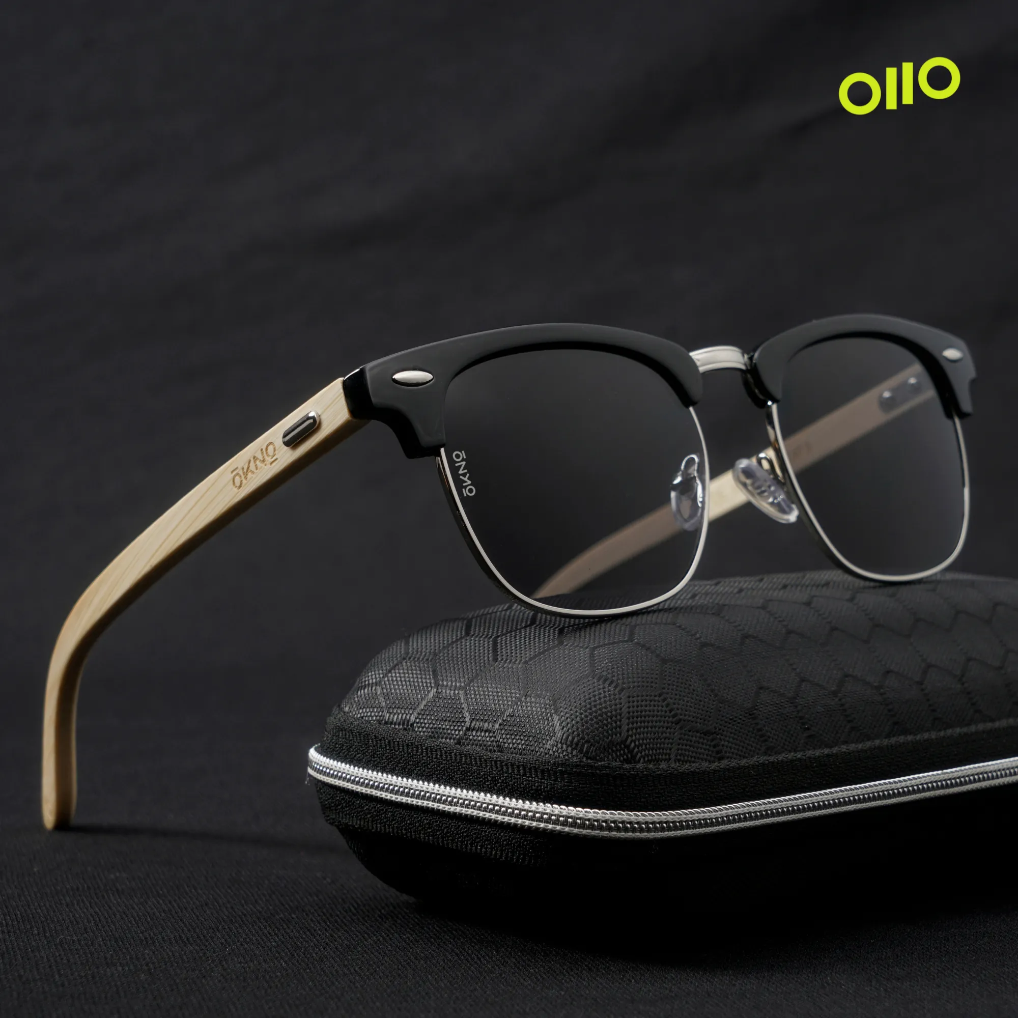 Cruz Wood Black Power Sunglasses