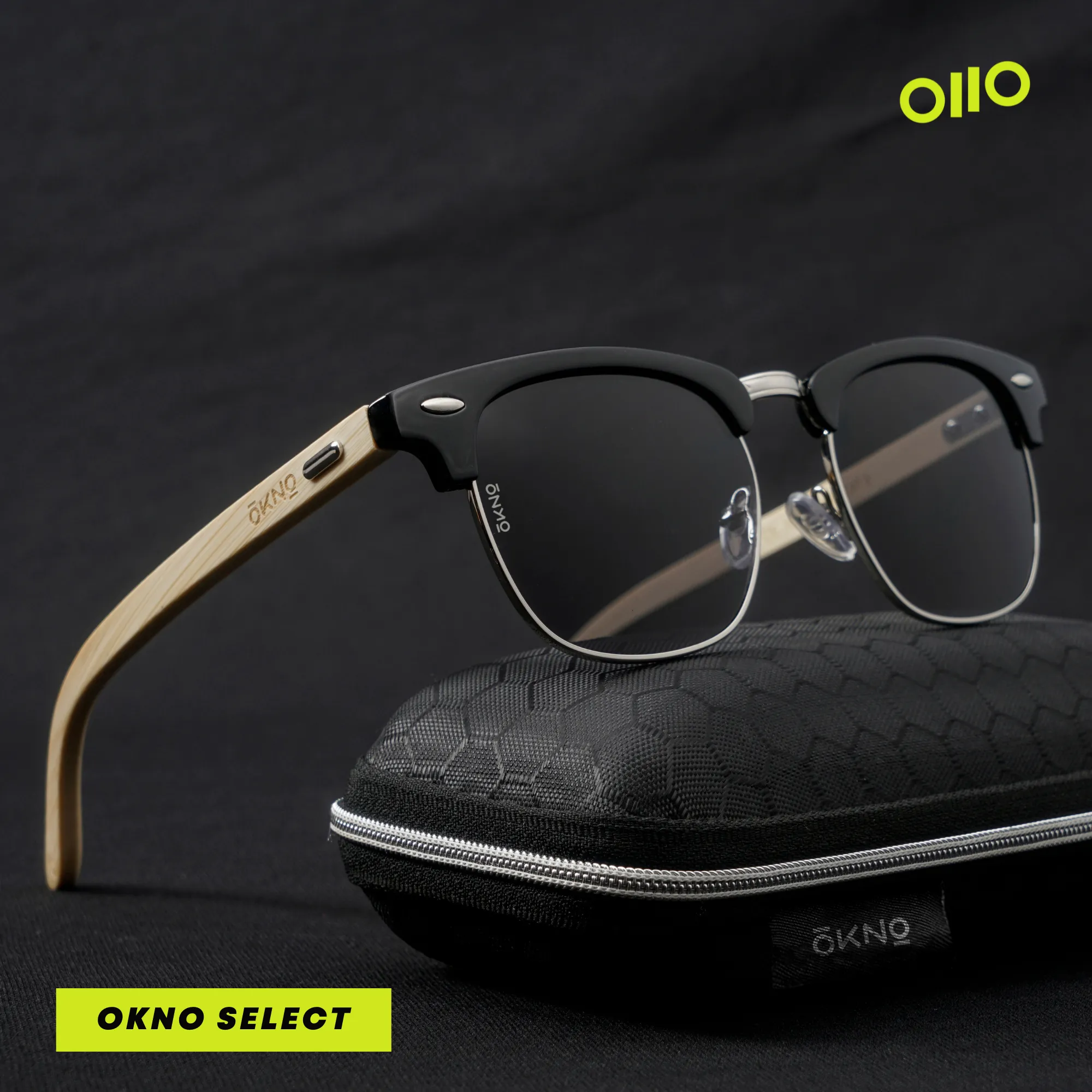 Cruz Wood Black Power Sunglasses