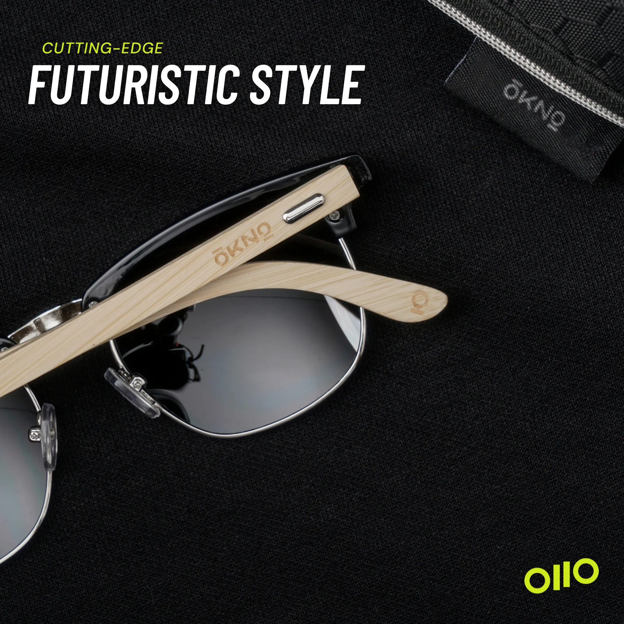 Cruz Wood Black Power Sunglasses
