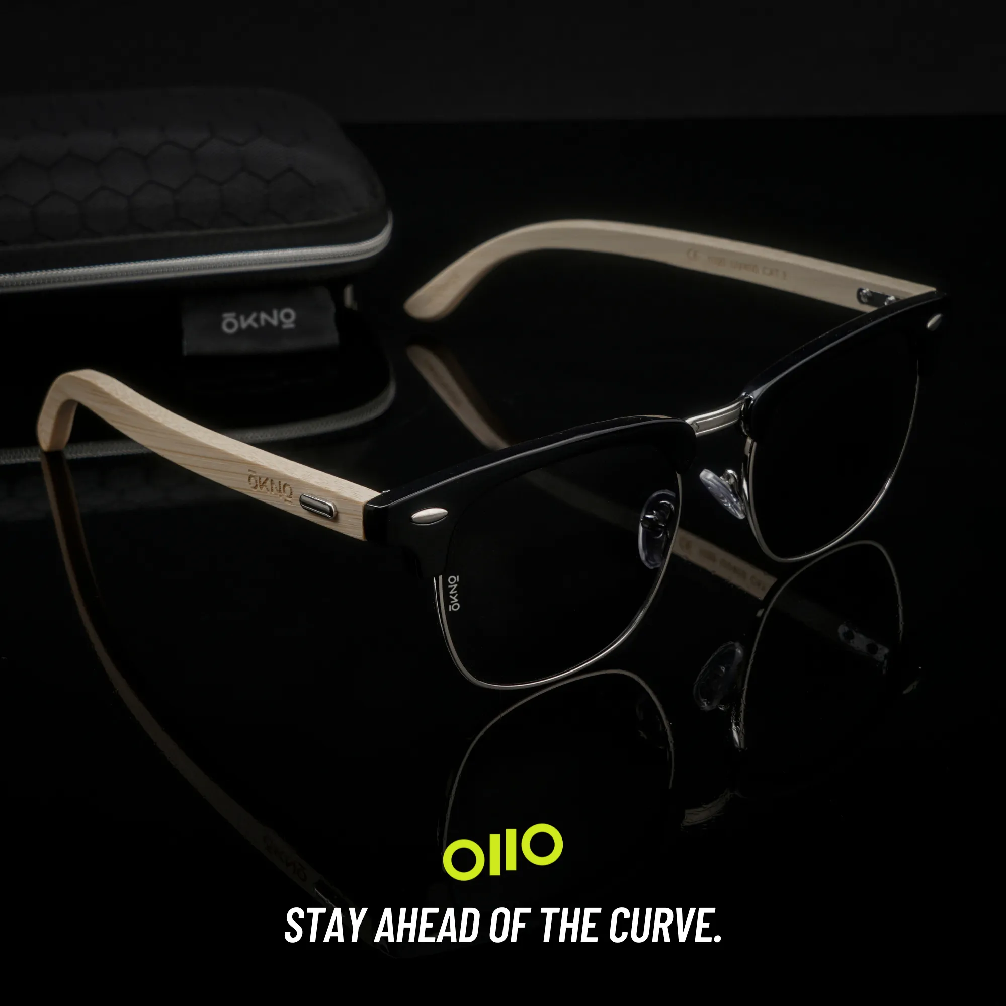 Cruz Wood Black Power Sunglasses