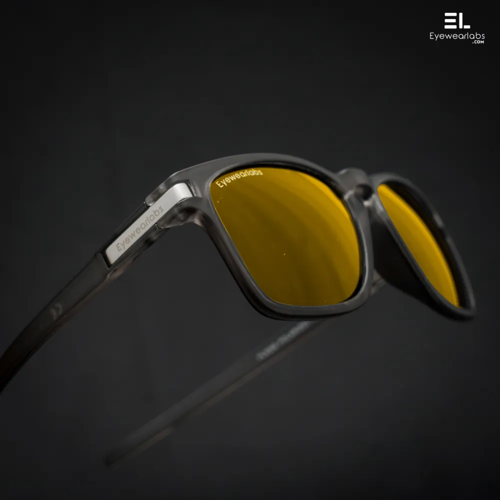 Crystal Grey Night Vision Yellow Power Sunglasses
