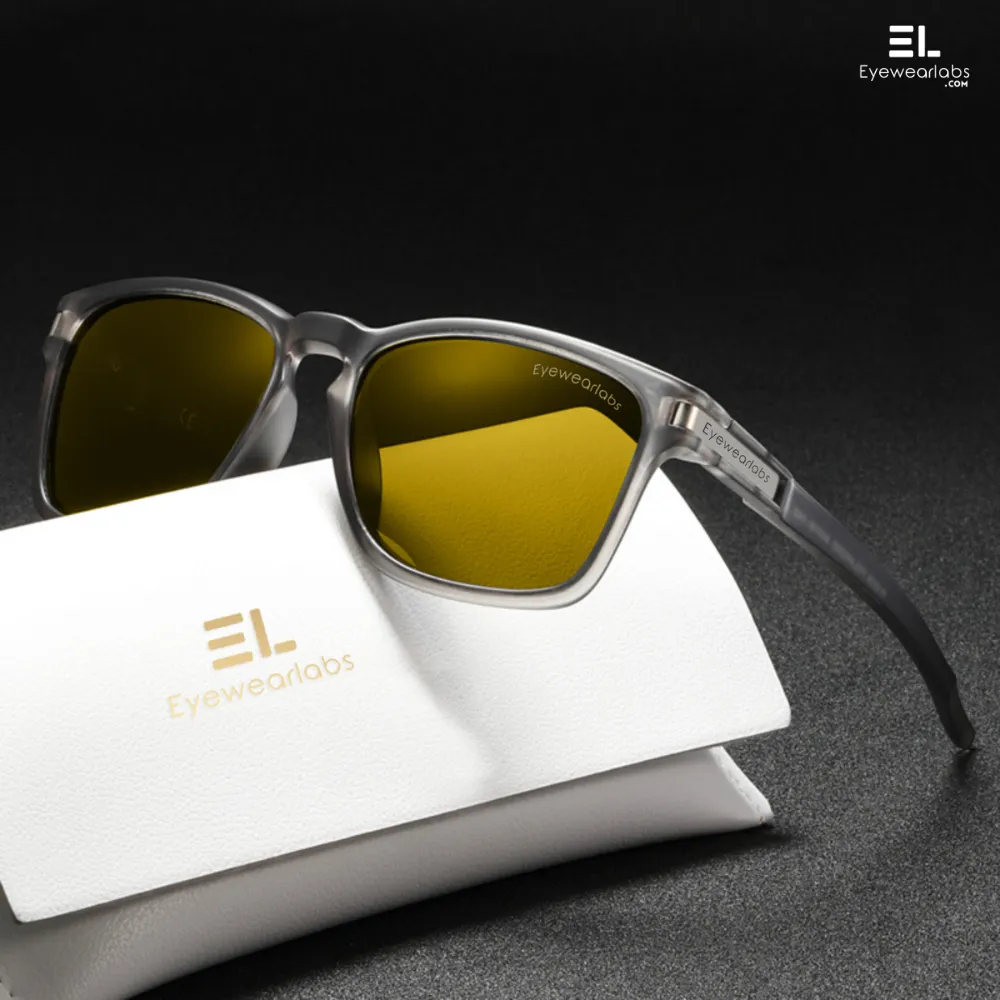 Crystal Grey Night Vision Yellow Power Sunglasses