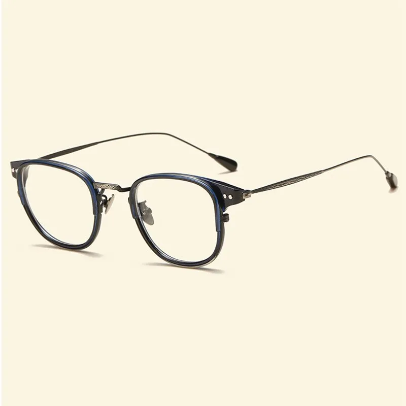 Cubojue Unisex Full Rim Square Alloy Hyperopic Reading Glasses