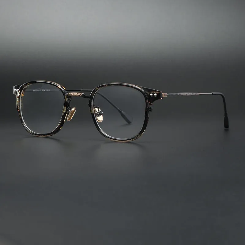 Cubojue Unisex Full Rim Square Alloy Hyperopic Reading Glasses