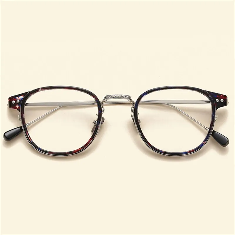 Cubojue Unisex Full Rim Square Alloy Hyperopic Reading Glasses