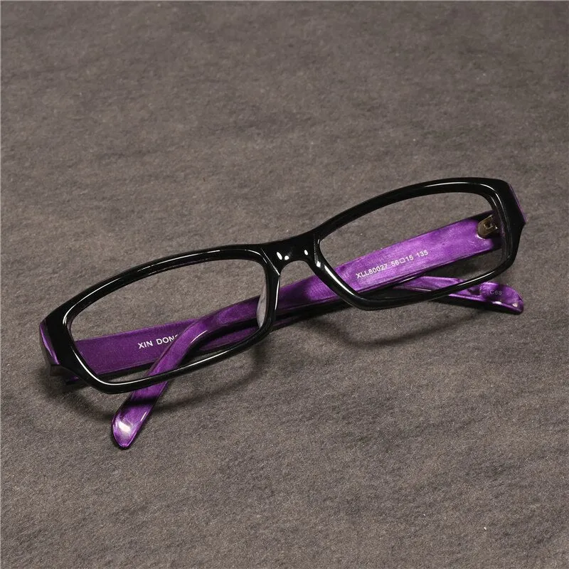Cubojue Unisex Full Rim Square Tr 90 Titanium Presbyopic Reading Glasses 80027p