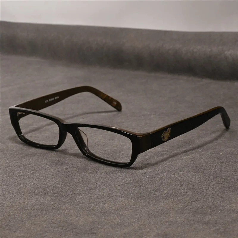 Cubojue Unisex Full Rim Square Tr 90 Titanium Presbyopic Reading Glasses 80027p