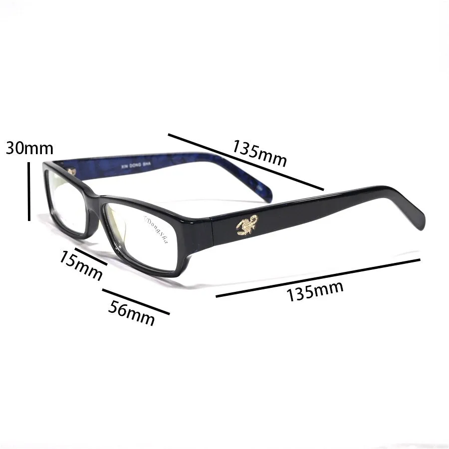 Cubojue Unisex Full Rim Square Tr 90 Titanium Presbyopic Reading Glasses 80027p