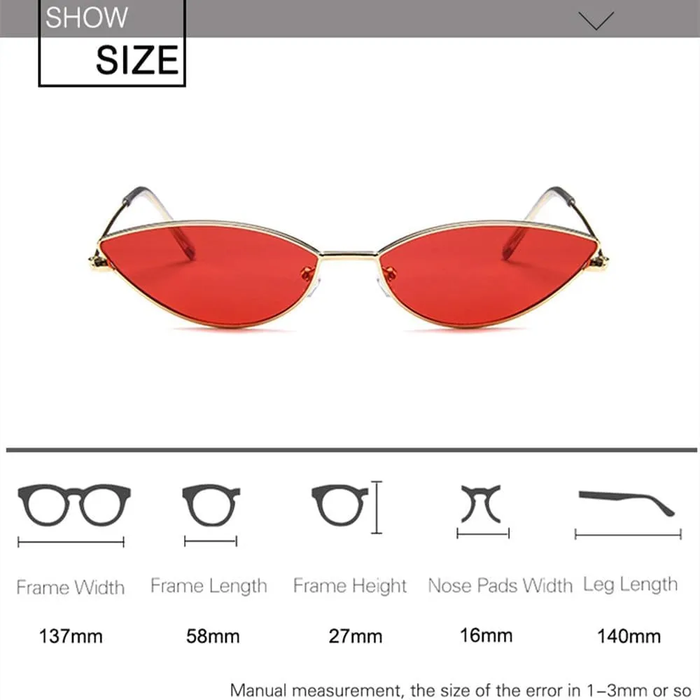 Cute Sexy Cat Eye Sunglasses Women Retro Small Cat eye Sun Glasses Female Vintage Shades For Women Party Glasses