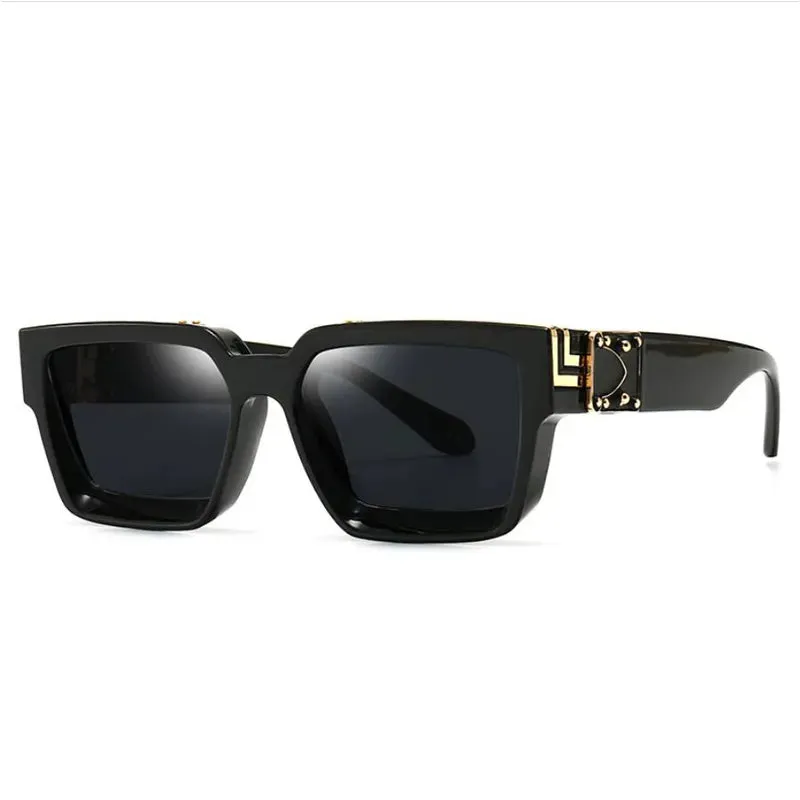 Cycling Brand Rectangle Sunglasses Men Women Luxury Shades Retro Square Sun Glasses Eyewear Trend Punk Eyeglasses For Male