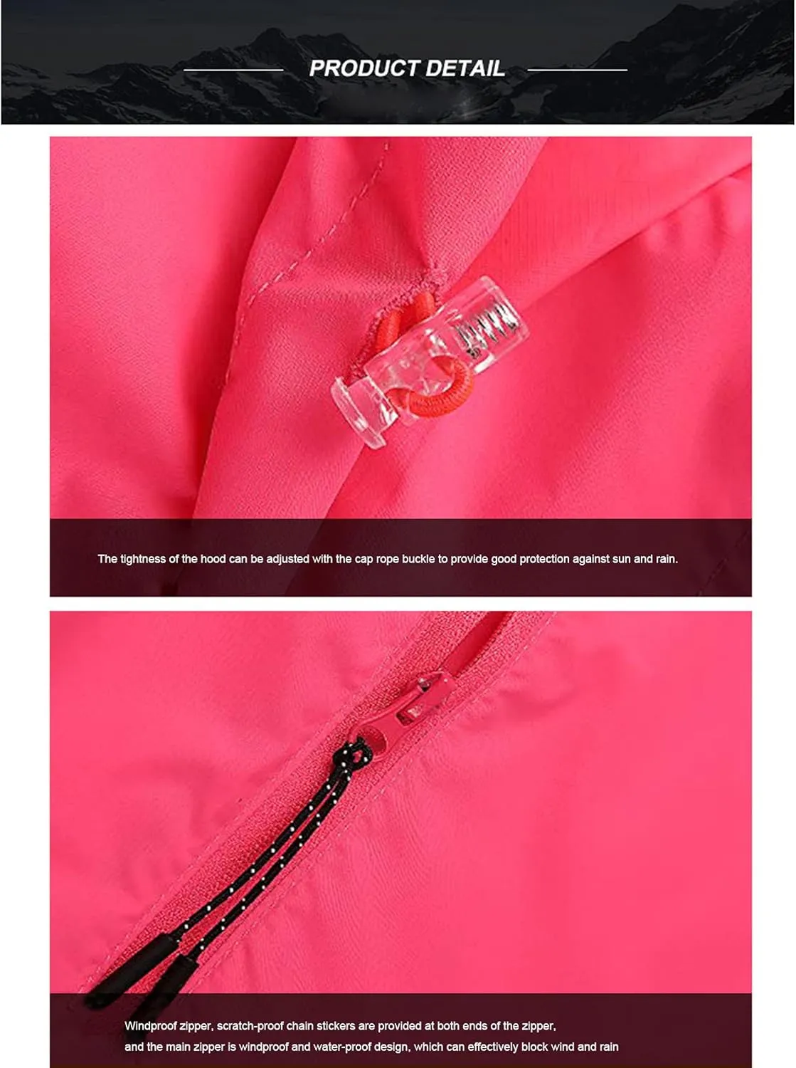 Cycling jacket windshield outdoor jacket hooded UV-proof breathable sports windbreaker