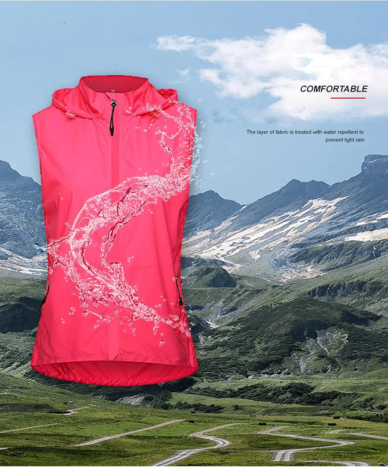 Cycling jacket windshield outdoor jacket hooded UV-proof breathable sports windbreaker
