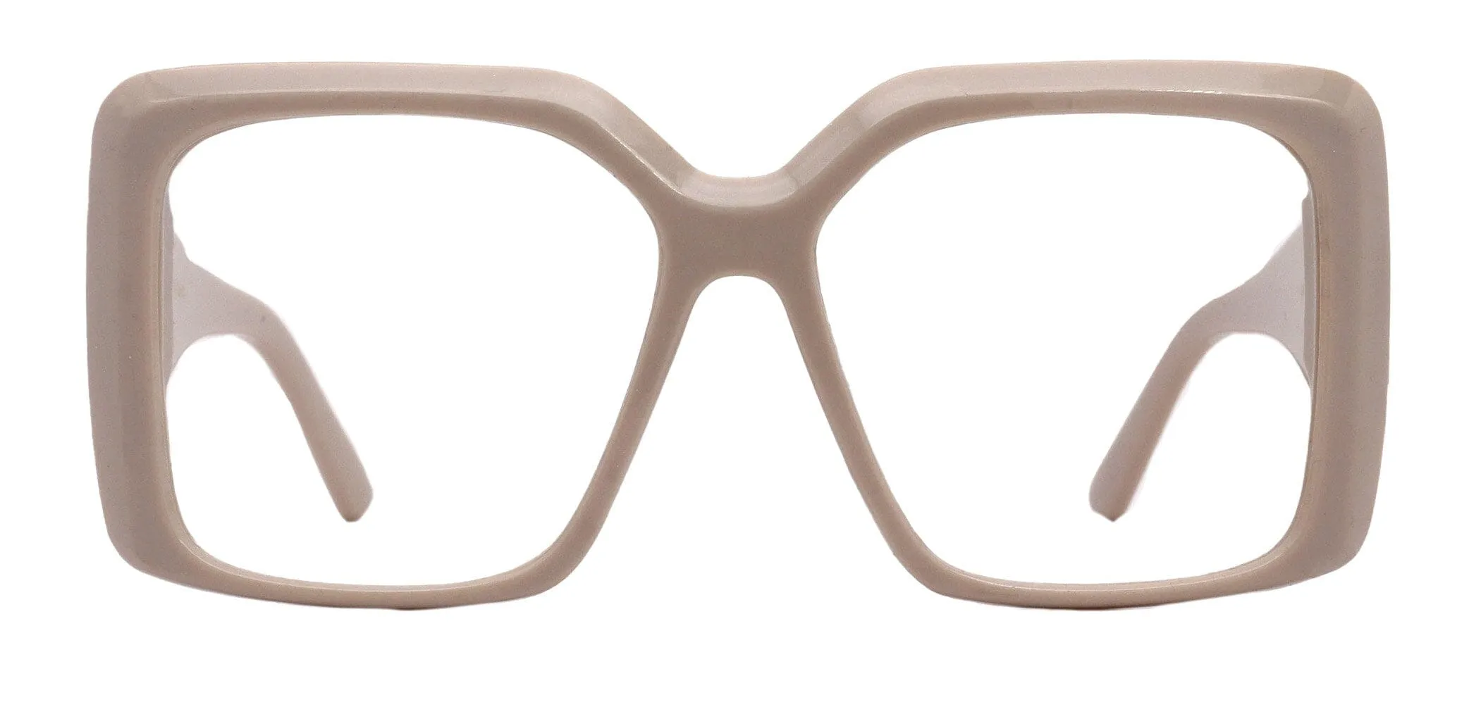 Cypress, Tan Large Oversized Reading Glasses, Women Readers, High End Reading Magnifying eyeglasses,  Big Square optical Frames