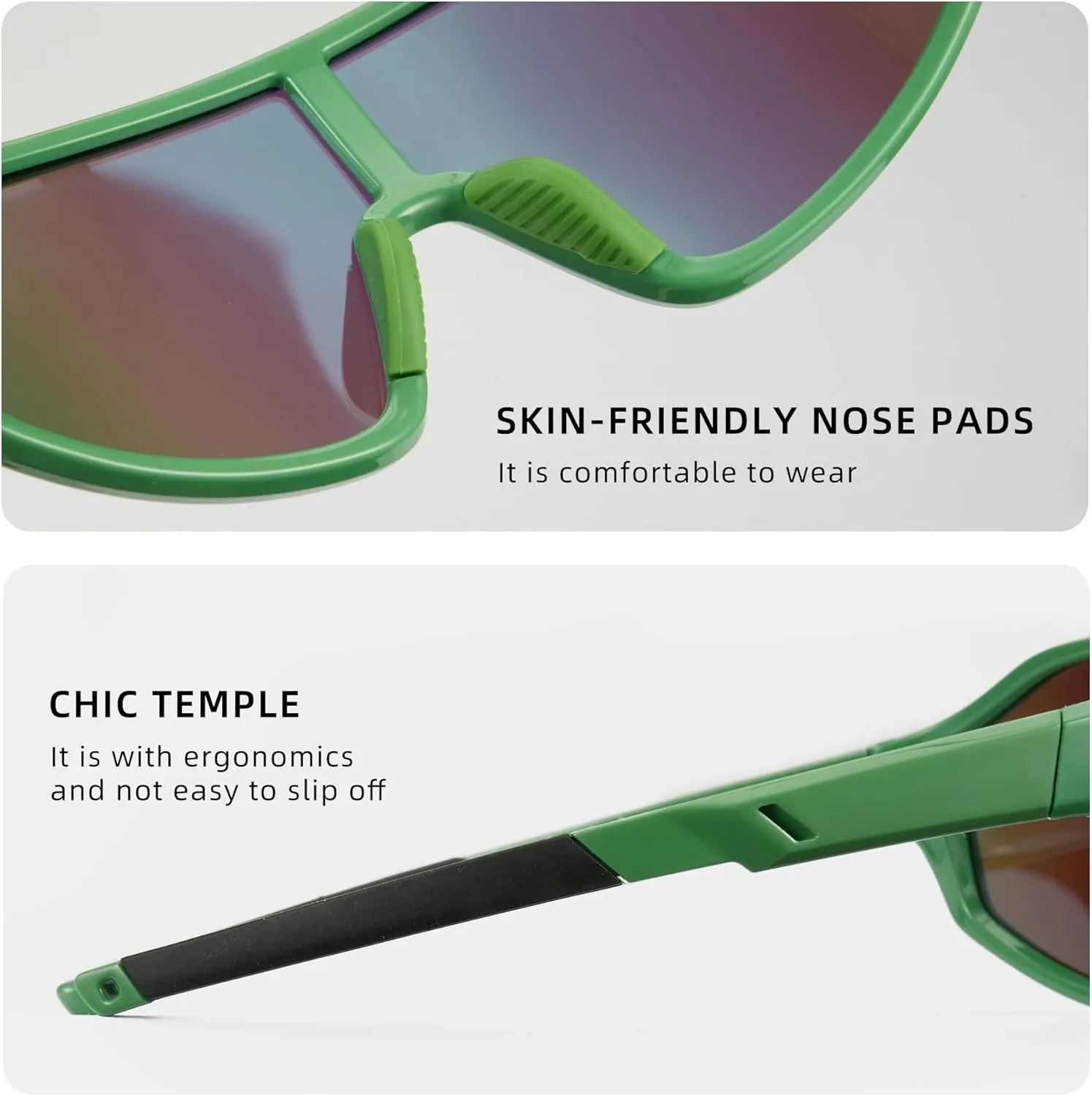 Cyxus Kids Sports Sunglasses Polarized UV400 Protection Youth Baseball Sunglasses for Boys Girls Cycling Softball