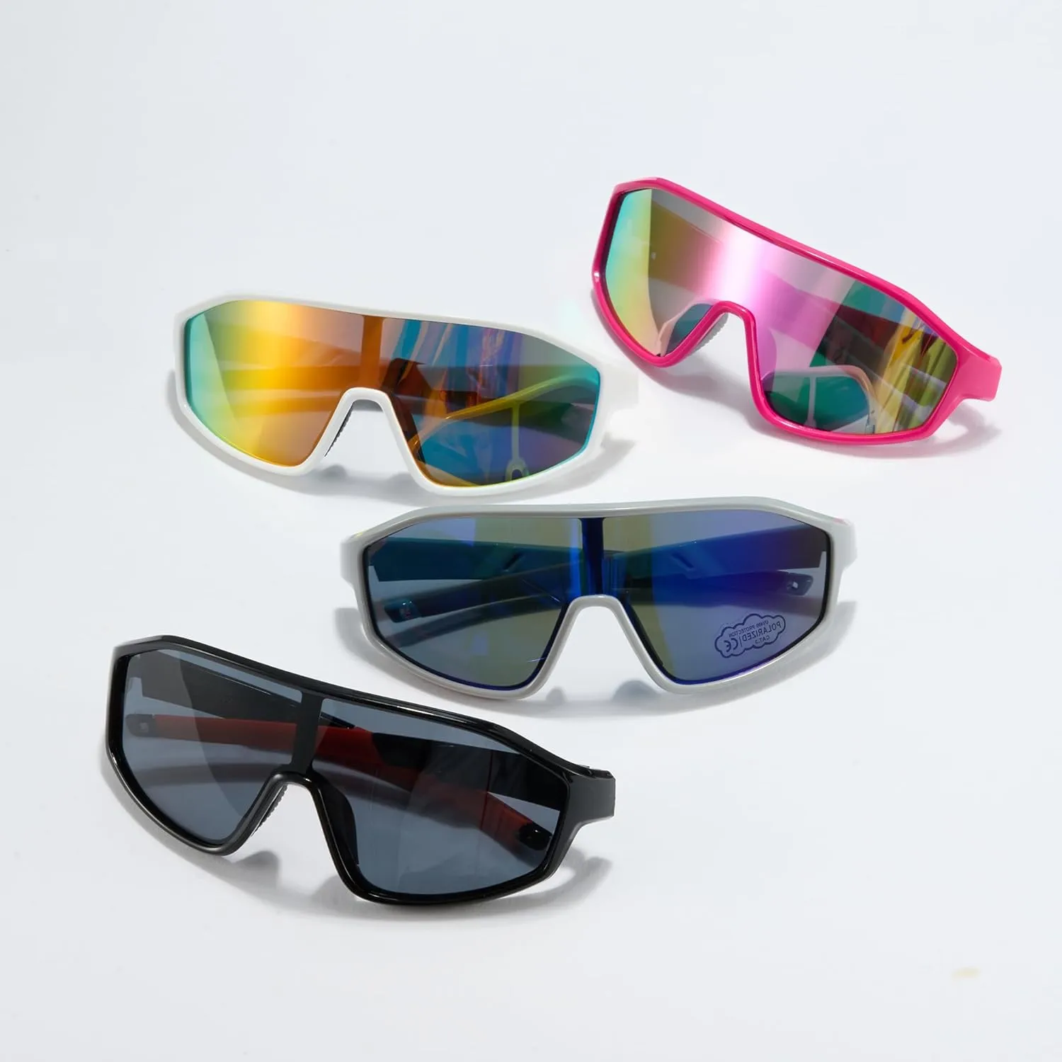 Cyxus Kids Sports Sunglasses Polarized UV400 Protection Youth Baseball Sunglasses for Boys Girls Cycling Softball