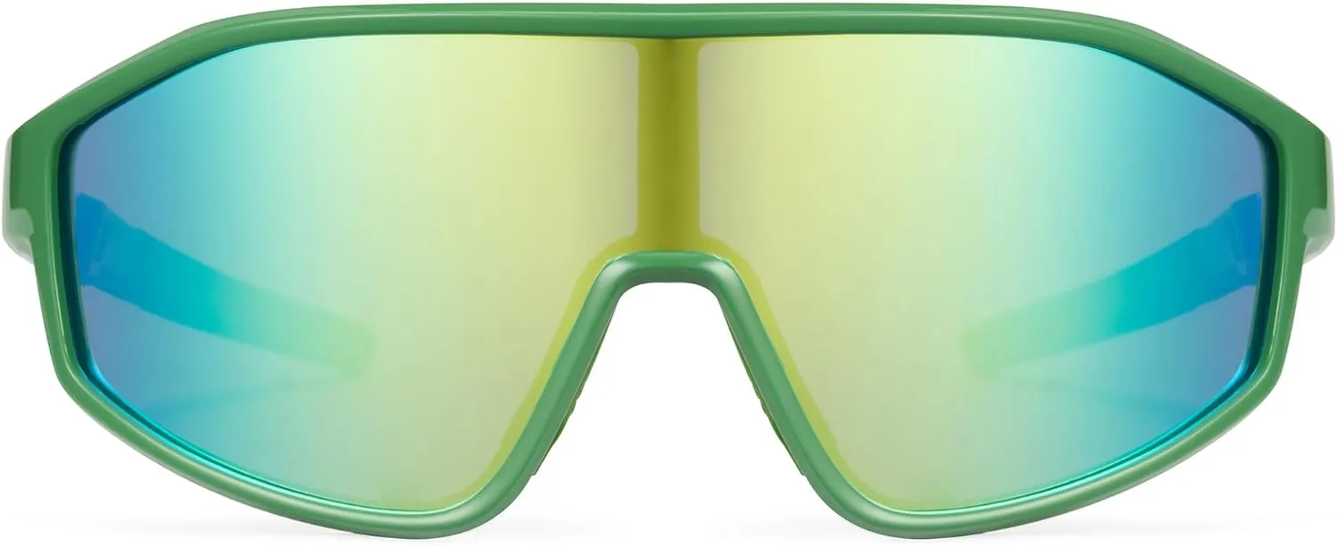 Cyxus Kids Sports Sunglasses Polarized UV400 Protection Youth Baseball Sunglasses for Boys Girls Cycling Softball