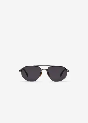 David Beckham Geometric Frame Sunglasses Dark Grey