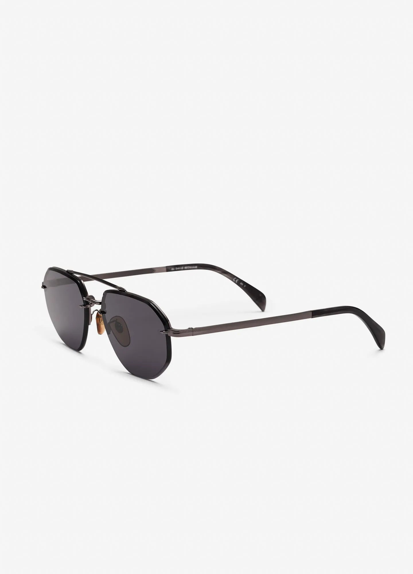 David Beckham Geometric Frame Sunglasses Dark Grey