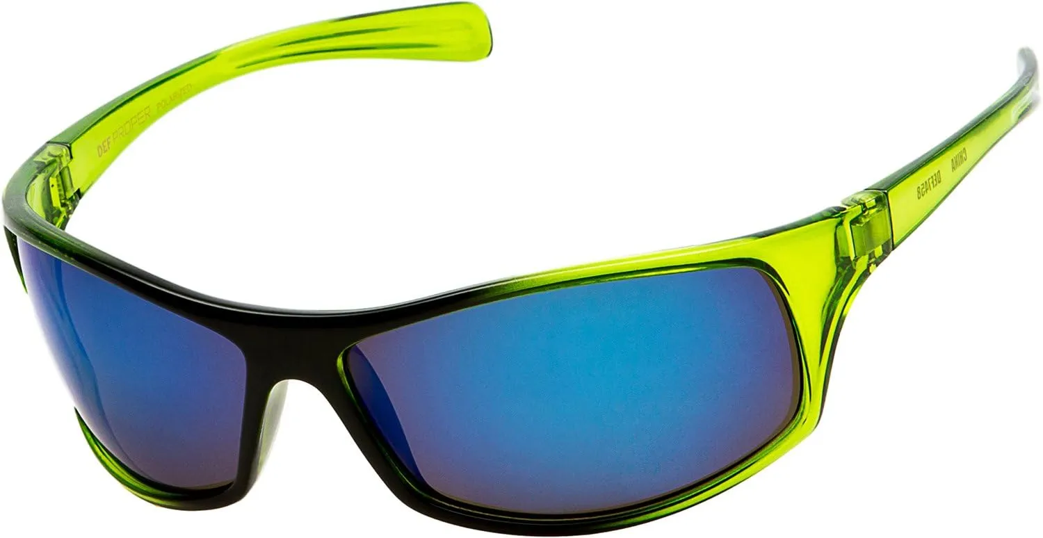 DEF Proper Polarized Wrap Around Sports Sunglasses