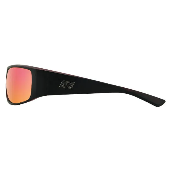 Dirty Dog - Sharky (Satin Black-Grey/Red Fusion Mirror Polarised)