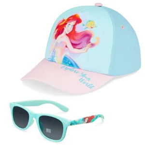 Disney Baseball Cap and Kids Sunglasses for Girls - The Little Mermaid