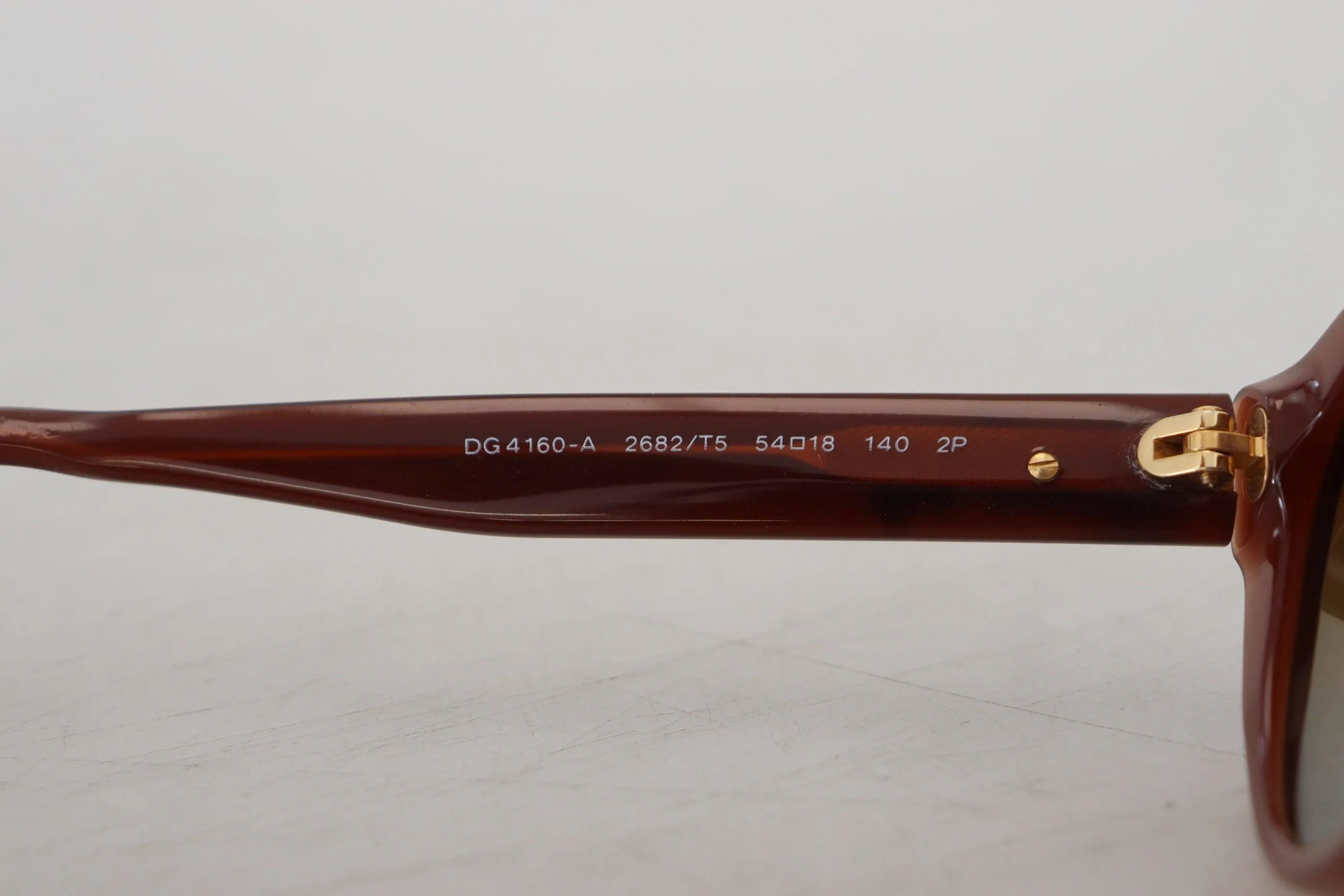 Dolce & Gabbana Brown Acetate Full Rim DG4160 Polarized Sunglasses