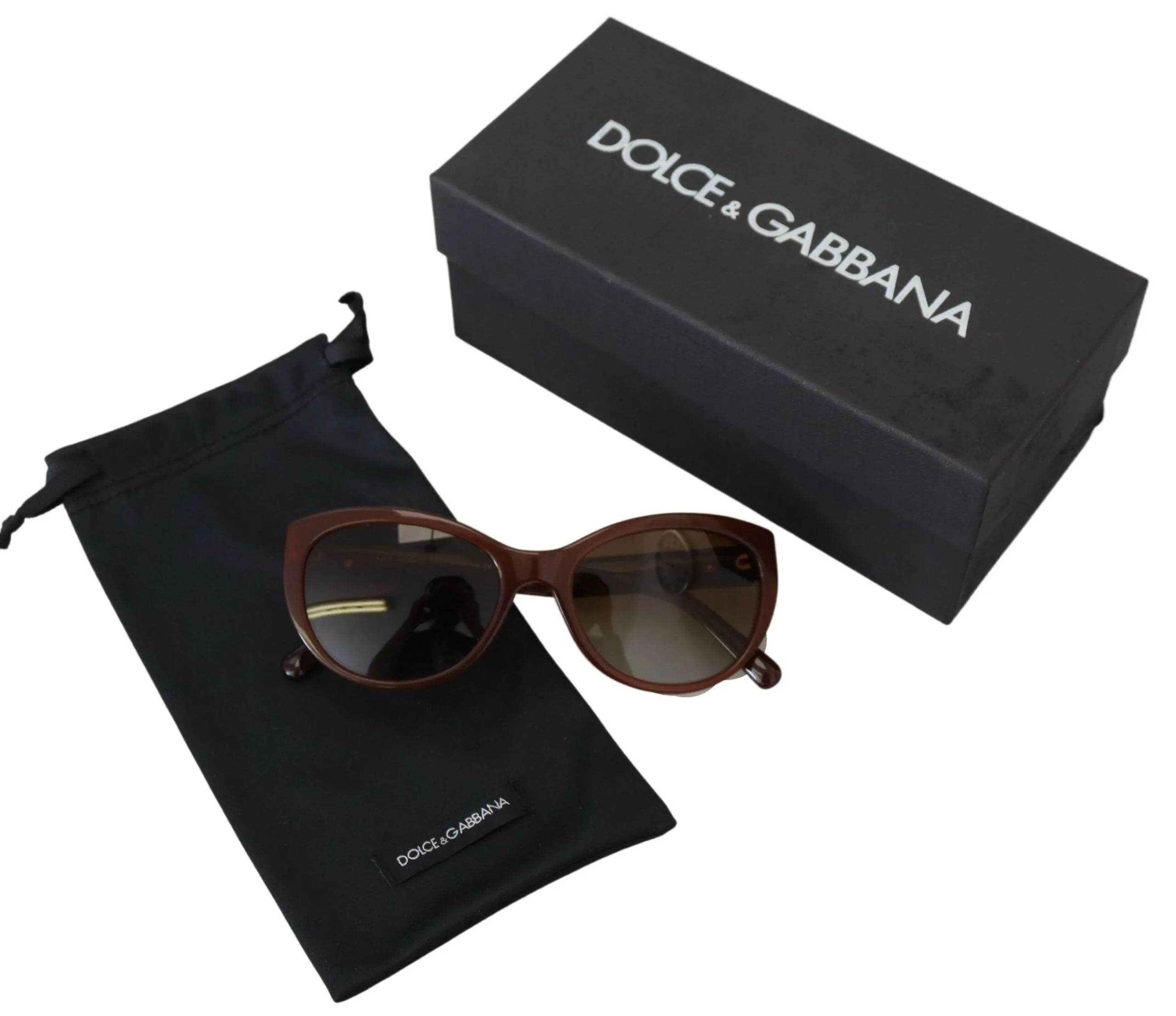 Dolce & Gabbana Brown Acetate Full Rim DG4160 Polarized Sunglasses