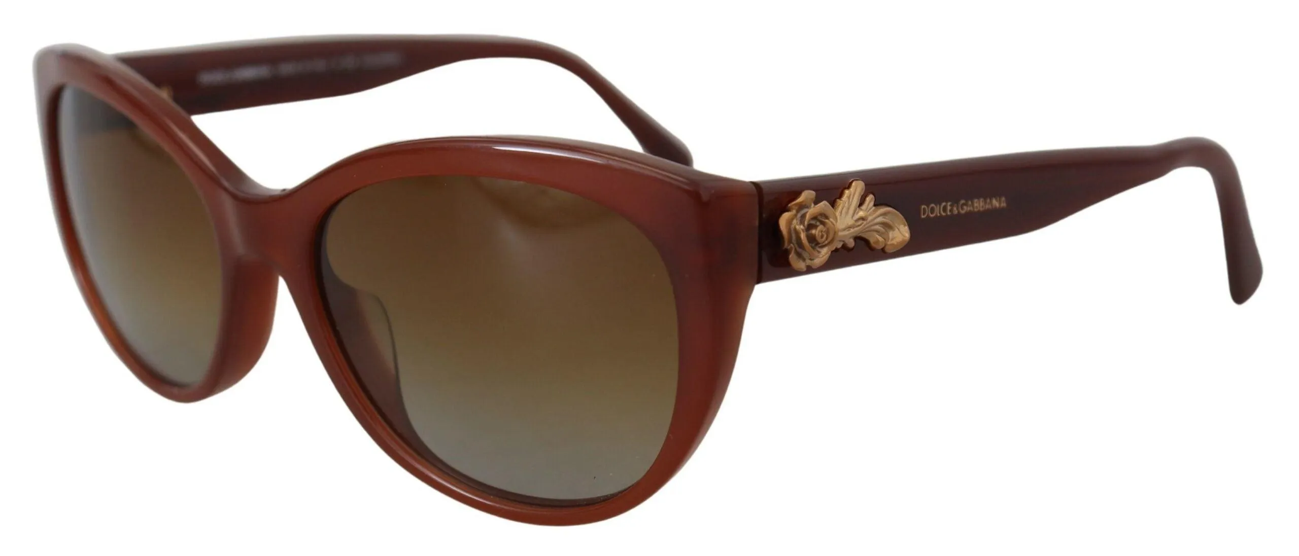 Dolce & Gabbana Brown Acetate Full Rim DG4160 Polarized Sunglasses