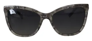 Dolce & Gabbana Grey Acetate Full Rim Cat Eye Frame DG4193 Sunglasses
