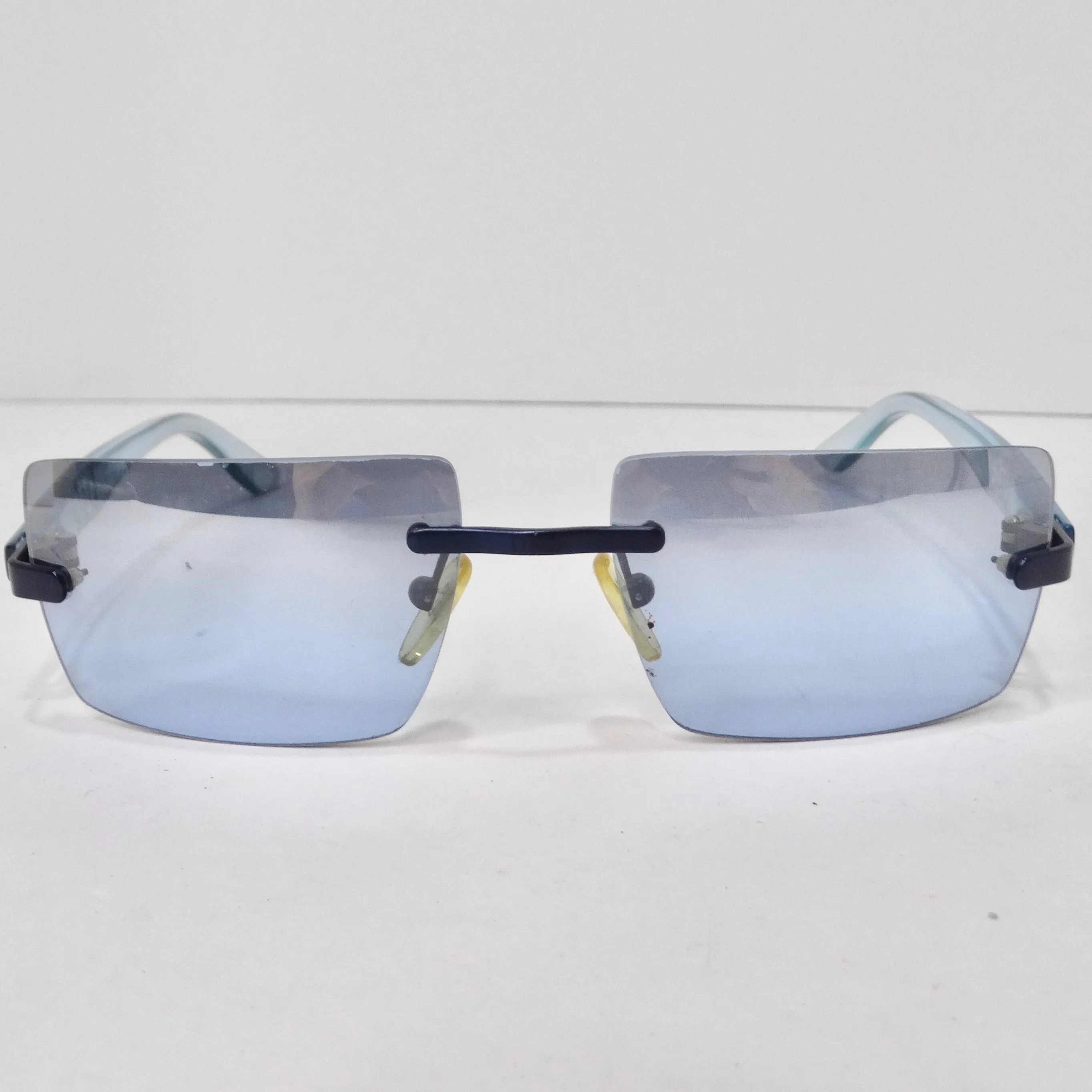 Dolce & Gabbana Y2K Blue Rectangular Frame Sunglasses