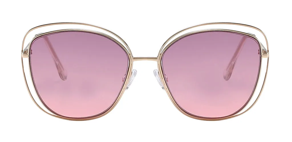 Dolce Double Frame Cat Eye Sunglasses